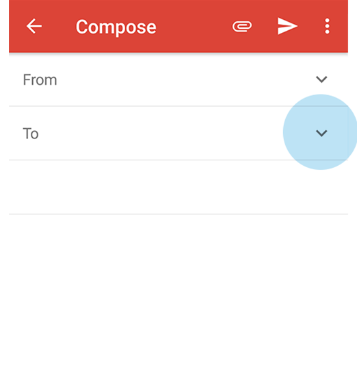 Envoyez un courrier électronique depuis l´application